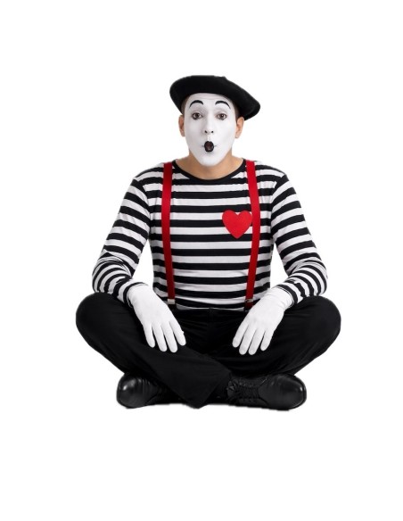 Déguisement de Mime Taille L | Costumes pour Adultes Le Roi du Carnaval